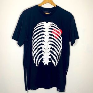 HUDSON OUTERWEAR: Skeleton Graphic T Shirt